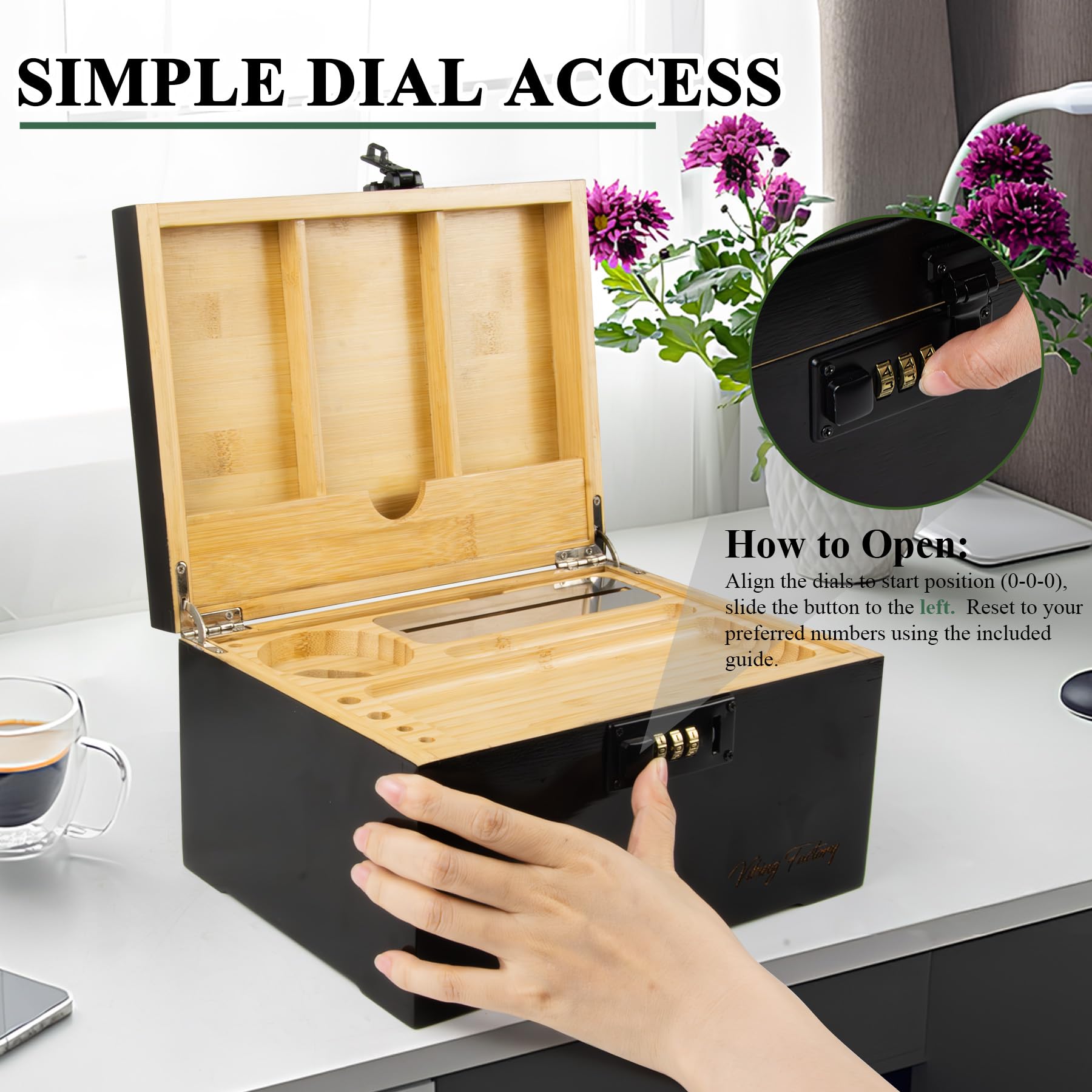 Amazon.com: Lockable Storage Box with Combination Lock – Compact